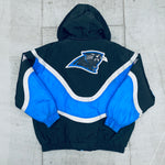 Carolina Panthers: 1990's Apex One "Ice Cream Man" Wave Fullzip Proline Jacket (XL)