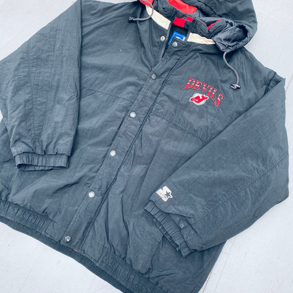 Vintage 90's NHL New Jersey Devils Starter Coat Jacket by