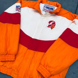 Tampa Bay Buccaneers: 1990's Apex One Creamsicle Fullzip Wave Proline Jacket (L)