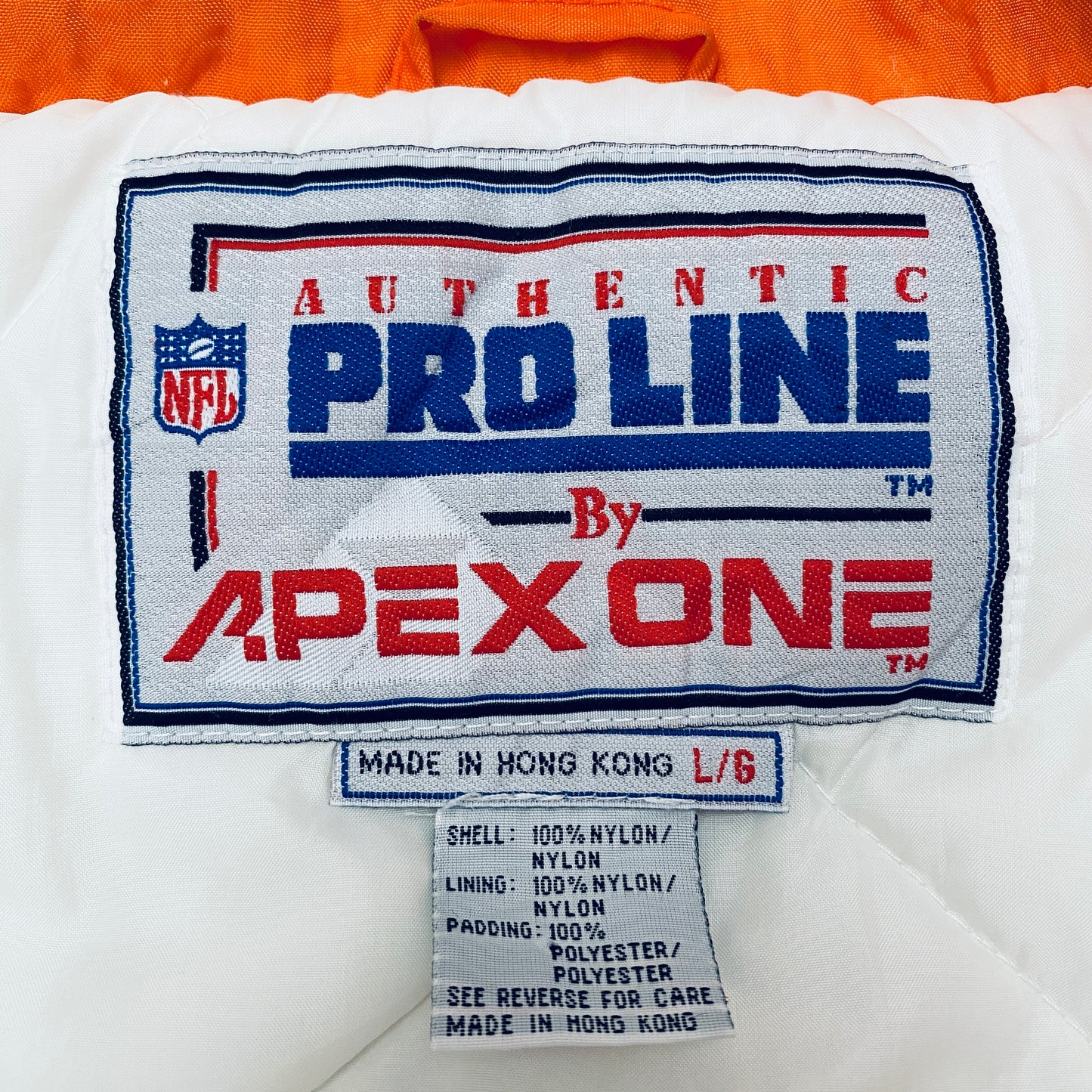 Tampa Bay Buccaneers: 1990's Apex One Creamsicle Fullzip Wave Proline Jacket (L)