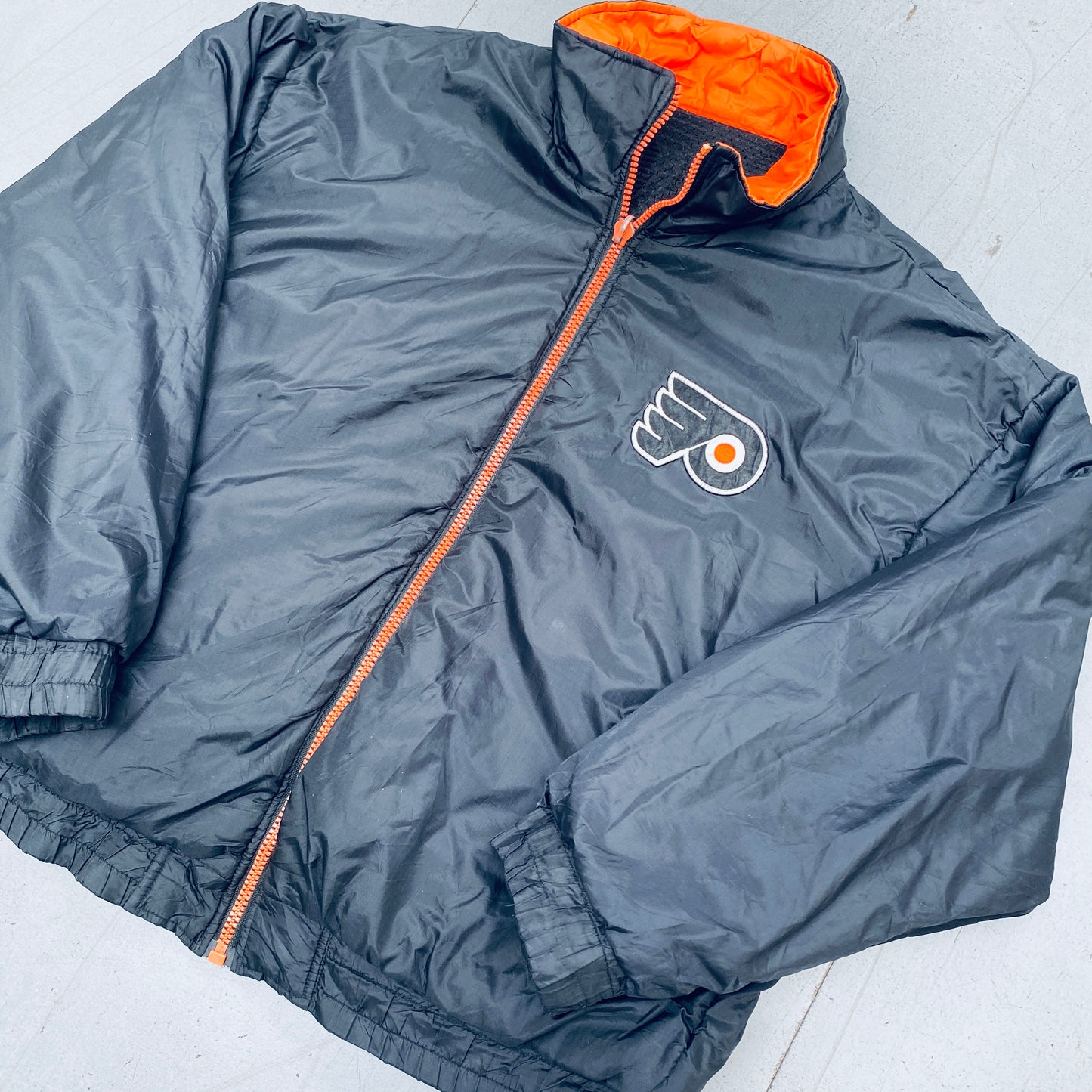 Philadelphia Flyers: 1990's Pro Player Reversible Fullzip Jacket (XL/XXL)