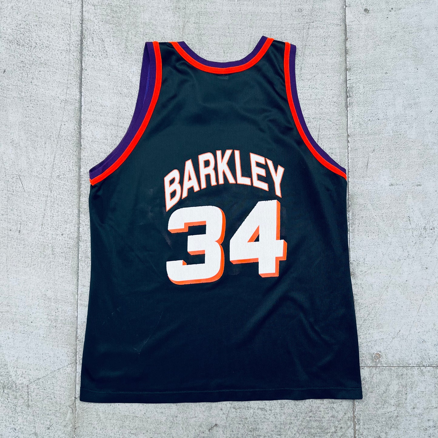 Phoenix Suns: Charles Barkley 1995/96 Blackout Champion Jersey (L)