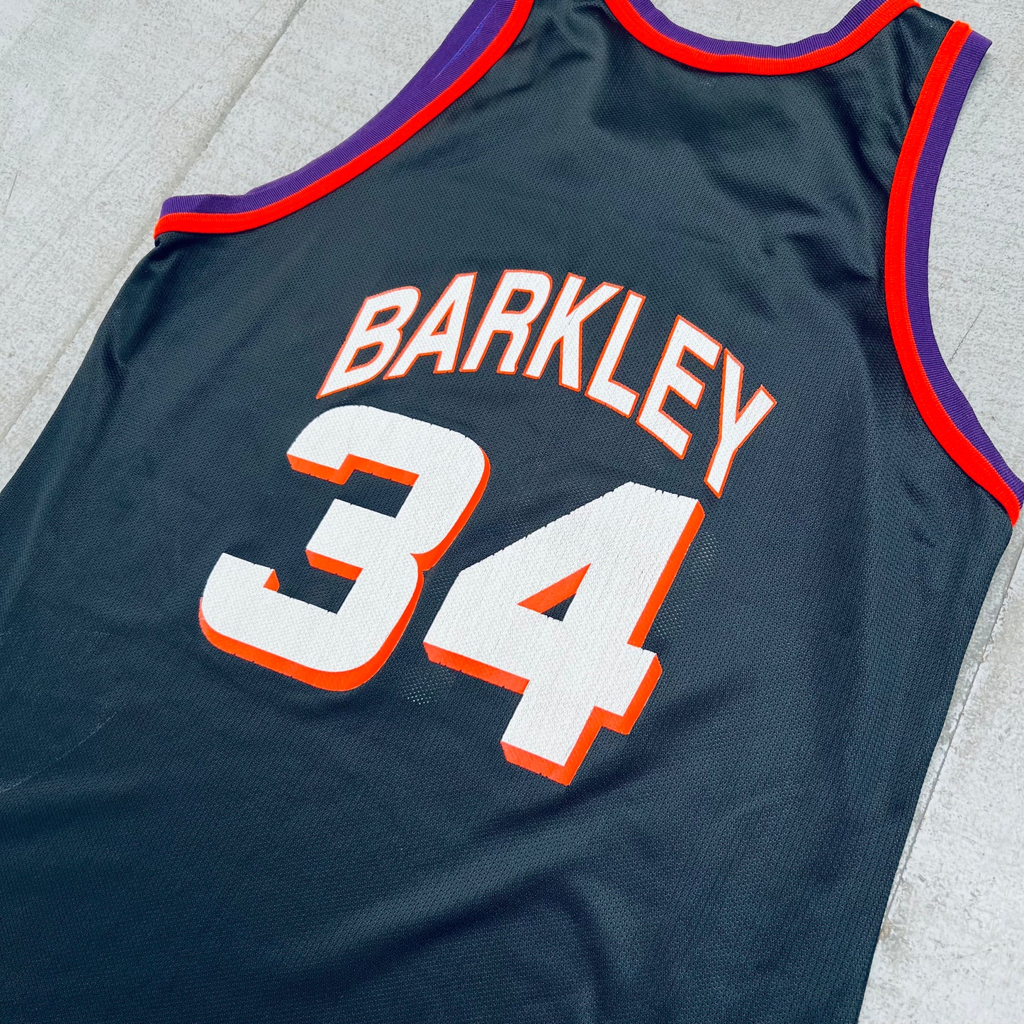 Phoenix Suns: Charles Barkley 1995/96 Blackout Champion Jersey (L)