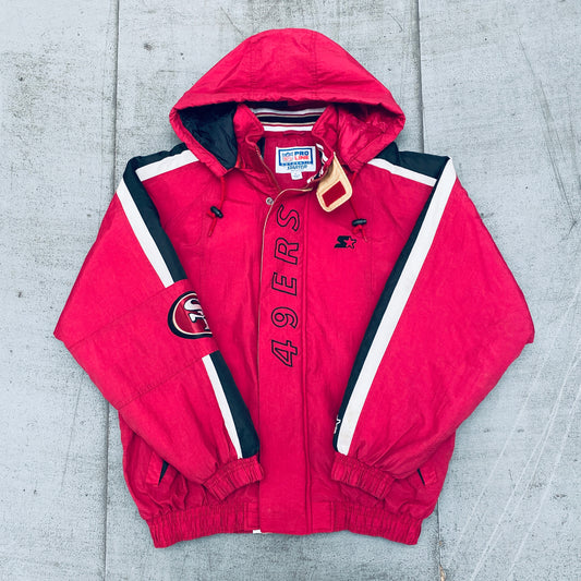 San Francisco 49ers: 1990's Fullzip Proline Starter Jacket (L)