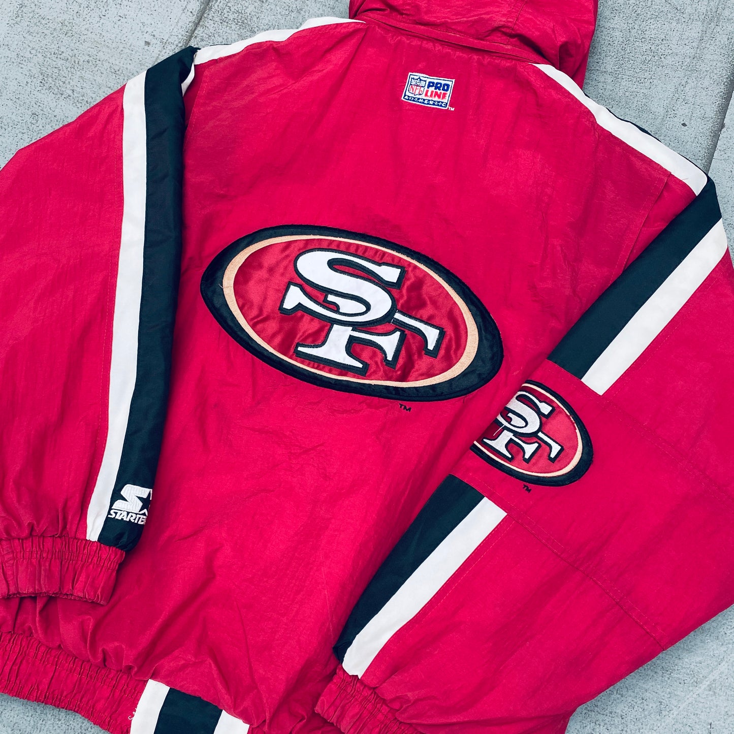 San Francisco 49ers: 1990's Fullzip Proline Starter Jacket (L)