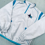 San Jose Sharks: 2005 GIII Sports 1/4 Zip Rink Side jacket (M)
