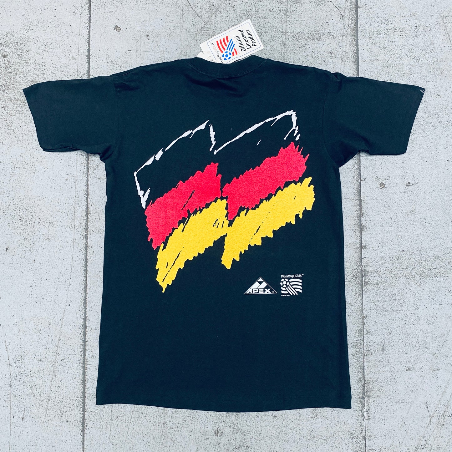 Germany: 1991 Apex One World Cup USA 94 All Over Graphic Tee (M) - BNWT!!