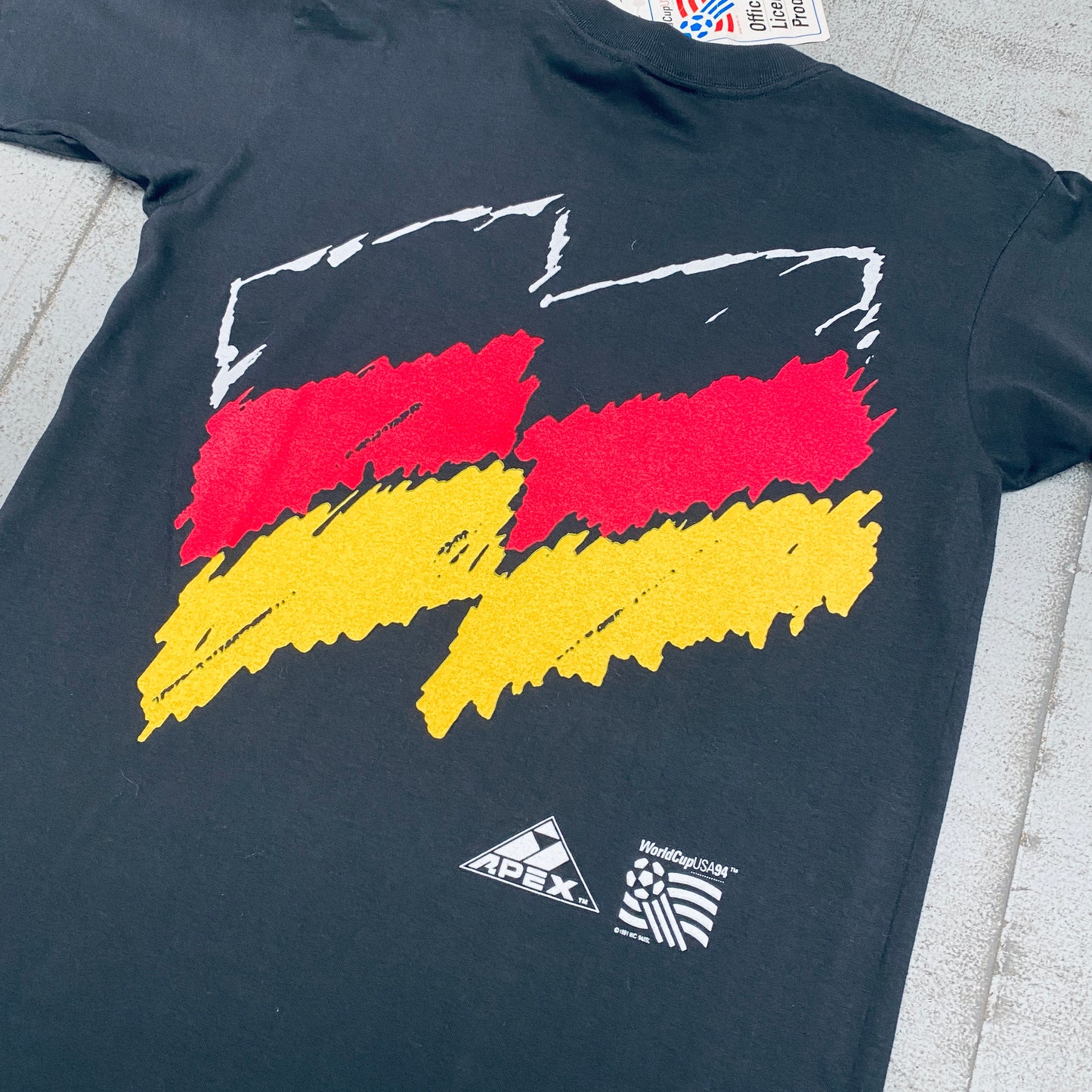 Germany: 1991 Apex One World Cup USA 94 All Over Graphic Tee (M) - BNWT!!