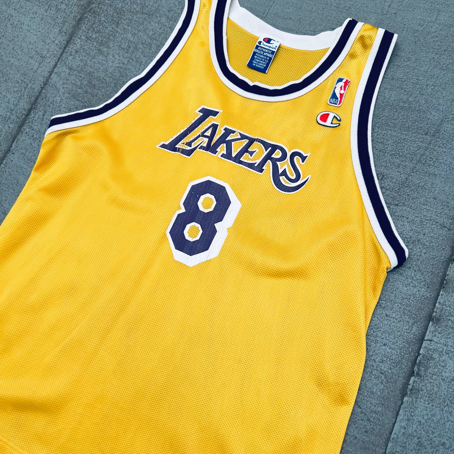 Los Angeles Lakers: Kobe Bryant 1996/97 Rookie Champion Jersey (S)