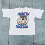 England: 1995 Nutmeg Mills Taz Euro 96 Graphic Tee (L/XL)