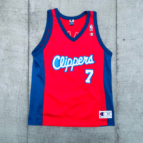 Vintage Majestic San Diego LA Los Angeles Clippers Red Throwback