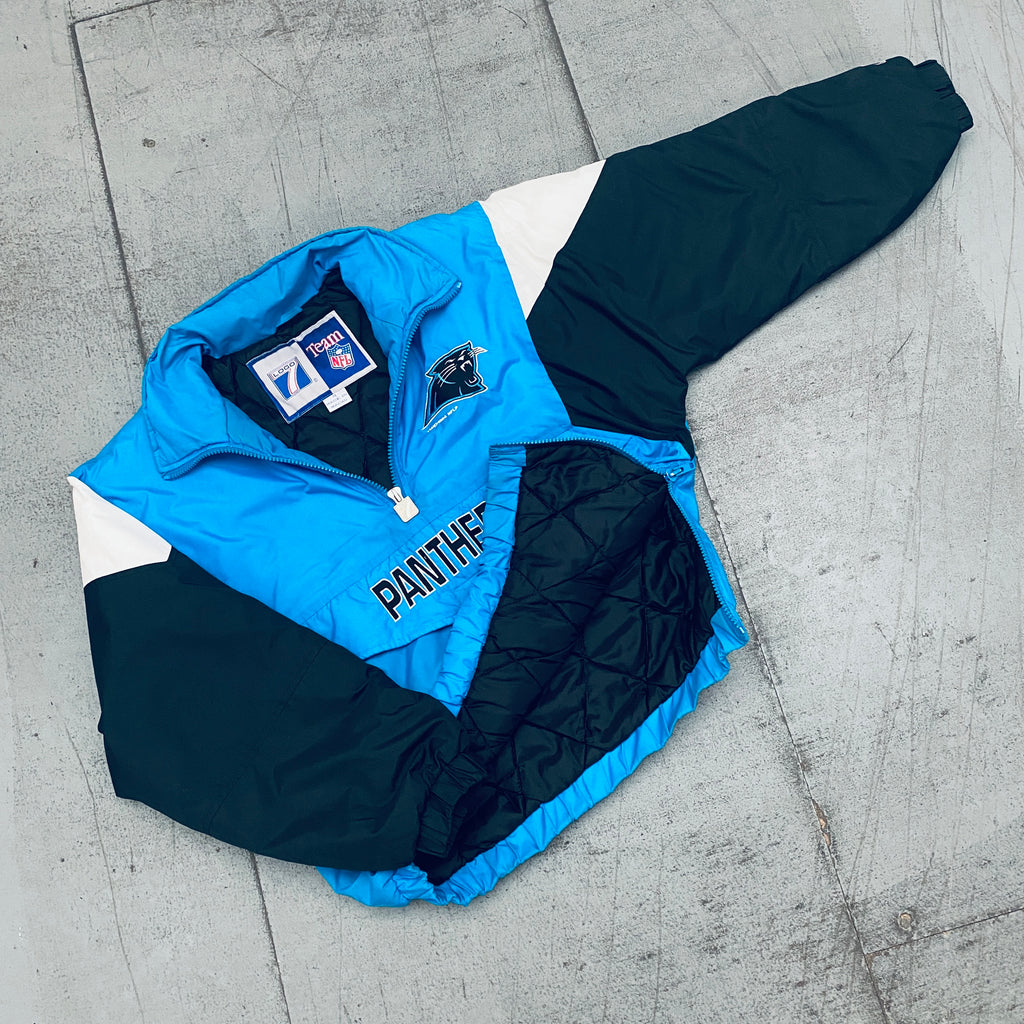 Carolina Panthers: 1994 Logo 7 Team Announce 1/4 Zip Breakaway