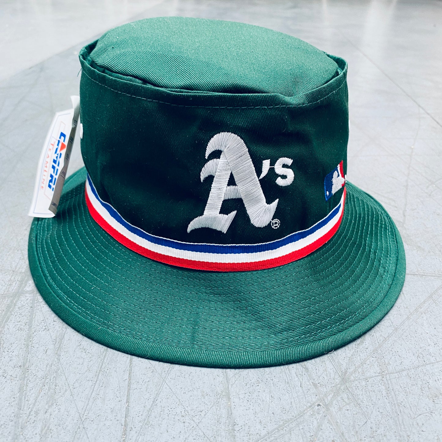 Oakland Athletics: 1990's DEADSTOCK Campri Bucket Hat - BNWT!