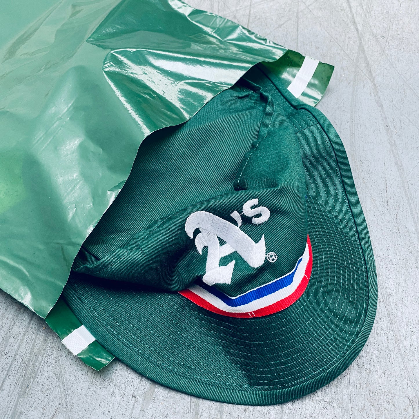 Oakland Athletics: 1990's DEADSTOCK Campri Bucket Hat - BNWT!