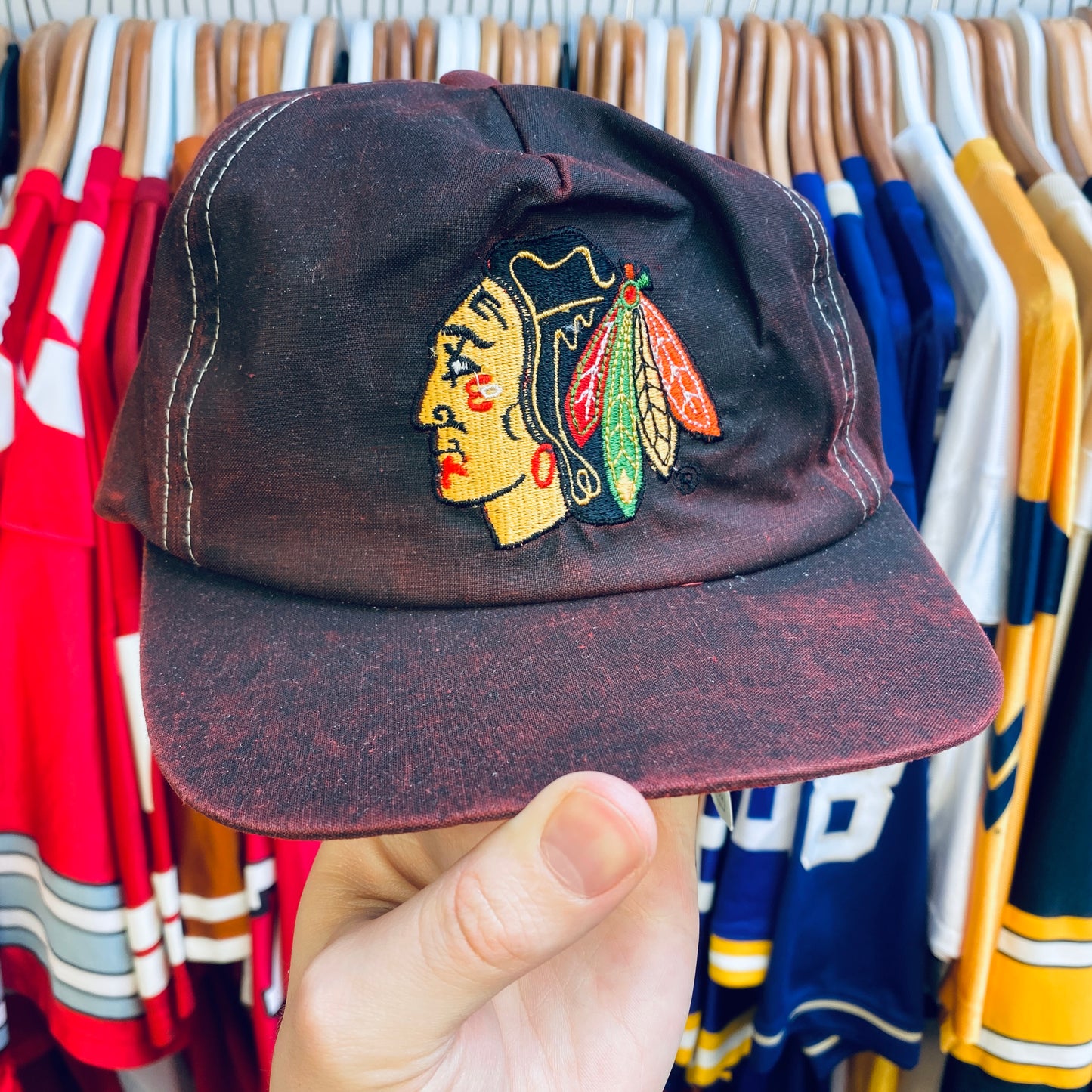 Chicago Blackhawks: 1990's DEADSTOCK Campri Snapback - BNWT!