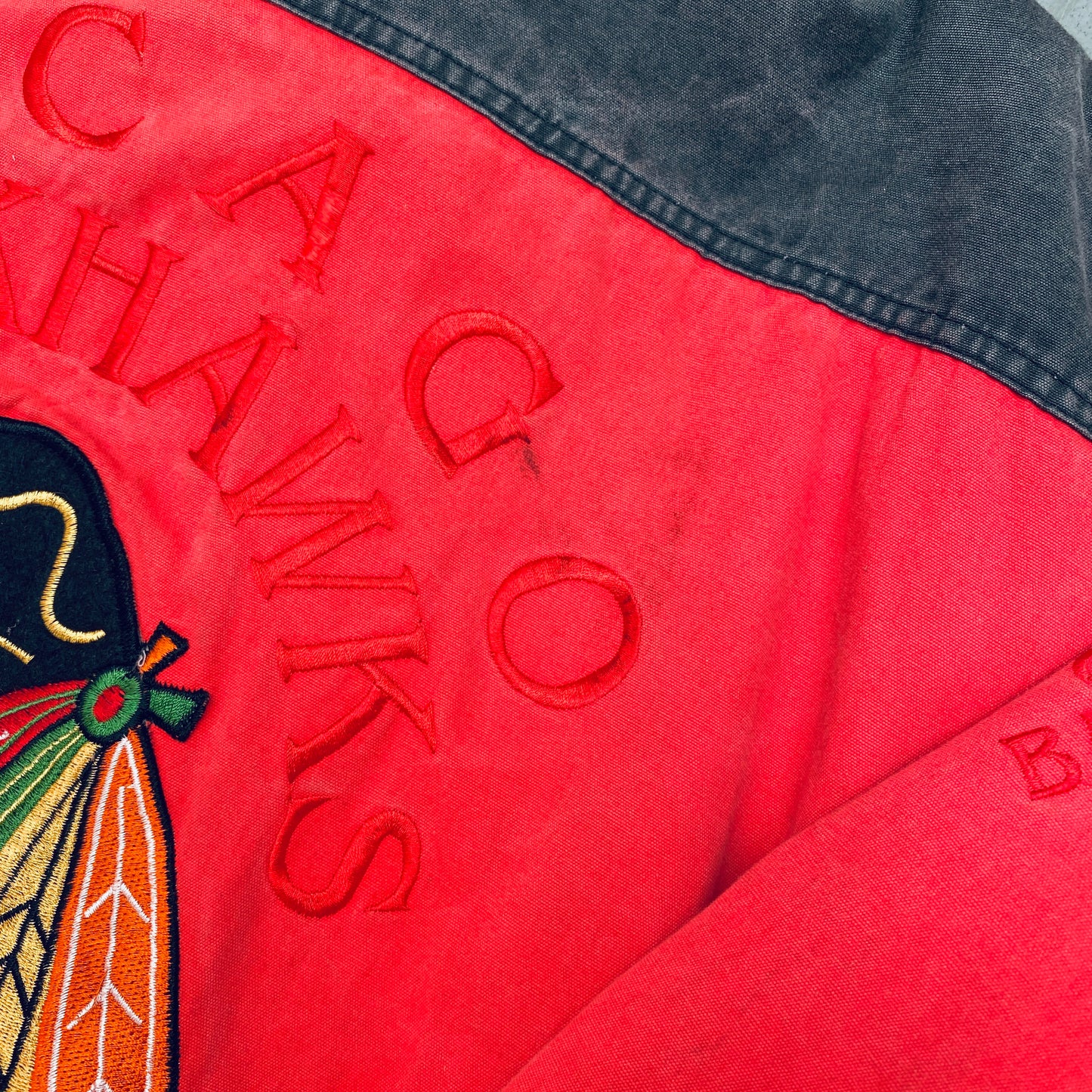 Chicago Blackhawks: 1990's DEADSTOCK Campri Fullzip Coach's Jacket (XL)