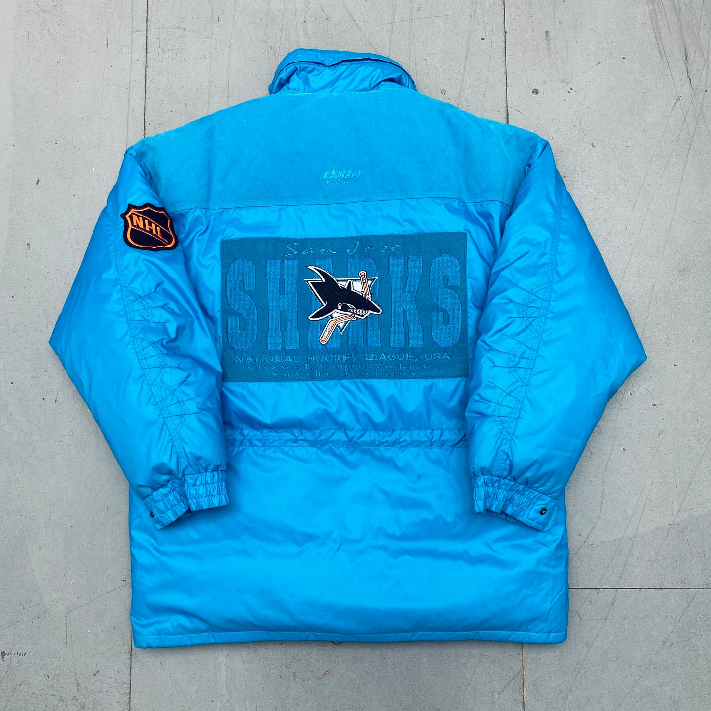 San Jose Sharks: 1990's DEADSTOCK Campri Fullzip Coach's Jacket - BNWT!