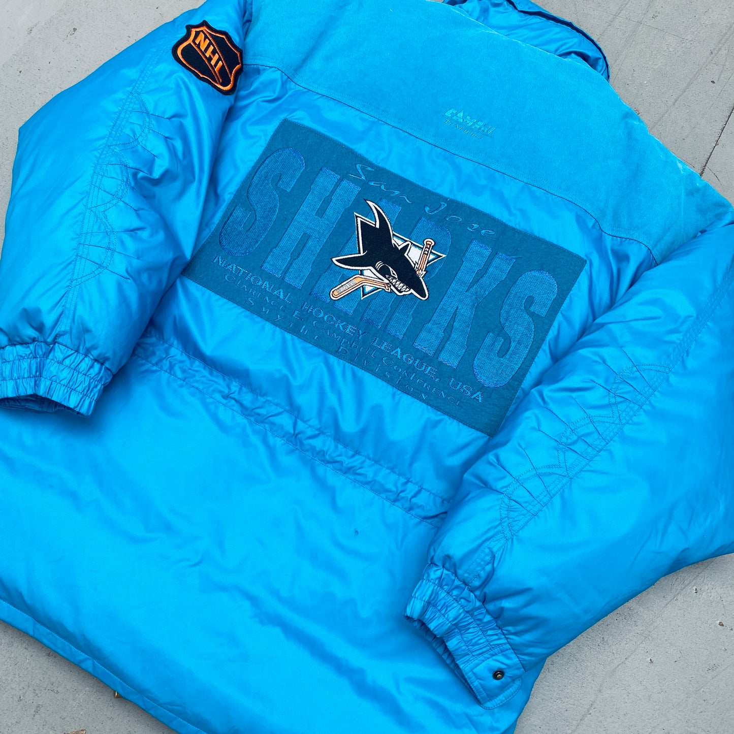 San Jose Sharks: 1990's DEADSTOCK Campri Fullzip Coach's Jacket - BNWT!