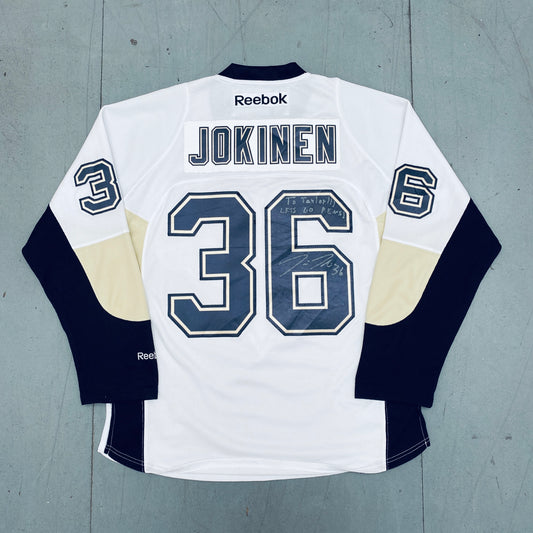 Pittsburgh Penguins: Jussi Jokinen 2013/14 Reebok Stitched Jersey - SIGNED! (S)