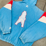 Houston Oilers: 1990's 1/4 Zip Starter Breakaway Jacket (L/XL)