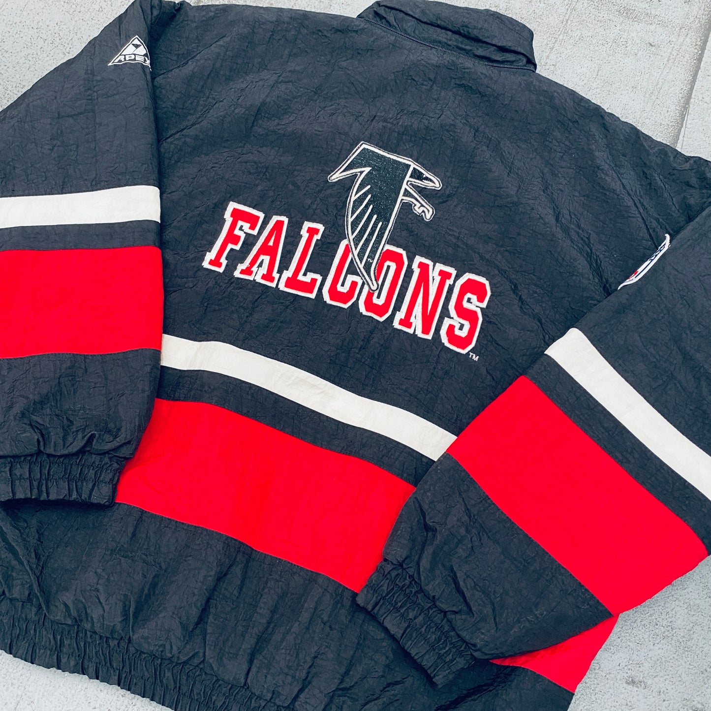 Atlanta Falcons: 1990's Apex One 1/4 Zip Breakaway Proline Jacket (XL)