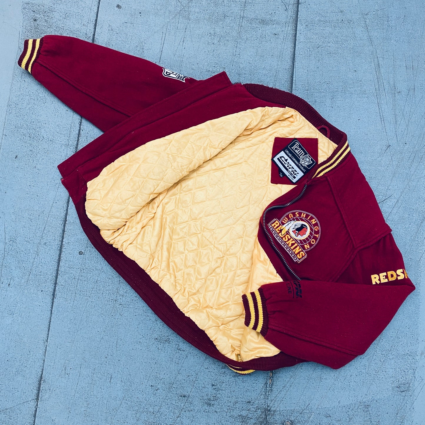 Washington Redskins: 1990's Campri Wool Fullzip Bomber Jacket (L/XL)