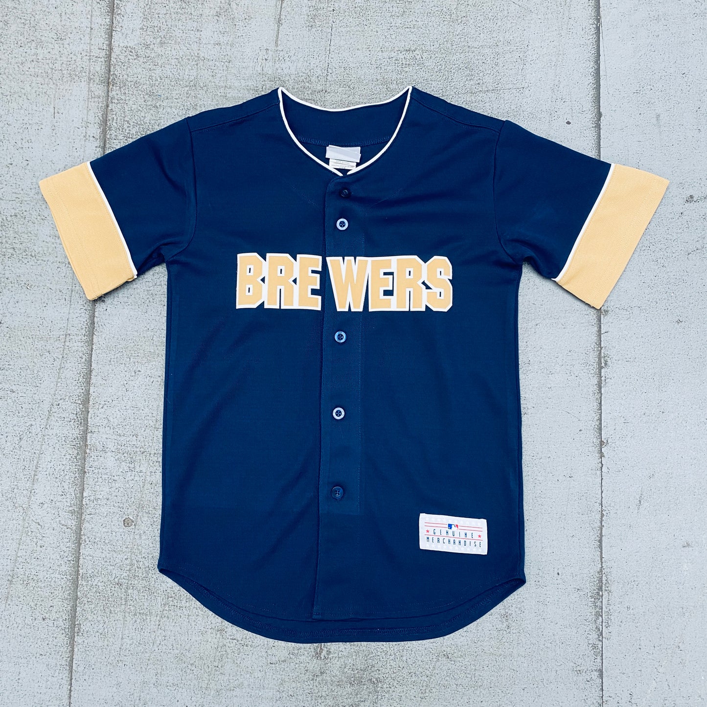 Milwaukee Brewers: Ryan Braun Navy Blue MLB Apparel Fan Jersey (XS)