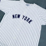 New York Yankees: 1990's David Cone White Pinstripe Stitched Starter Jersey (XL)