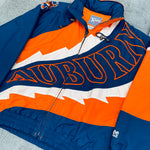 Auburn Tigers: 1990's Lee Sport All Over Spellout Fullzip Jacket (L)