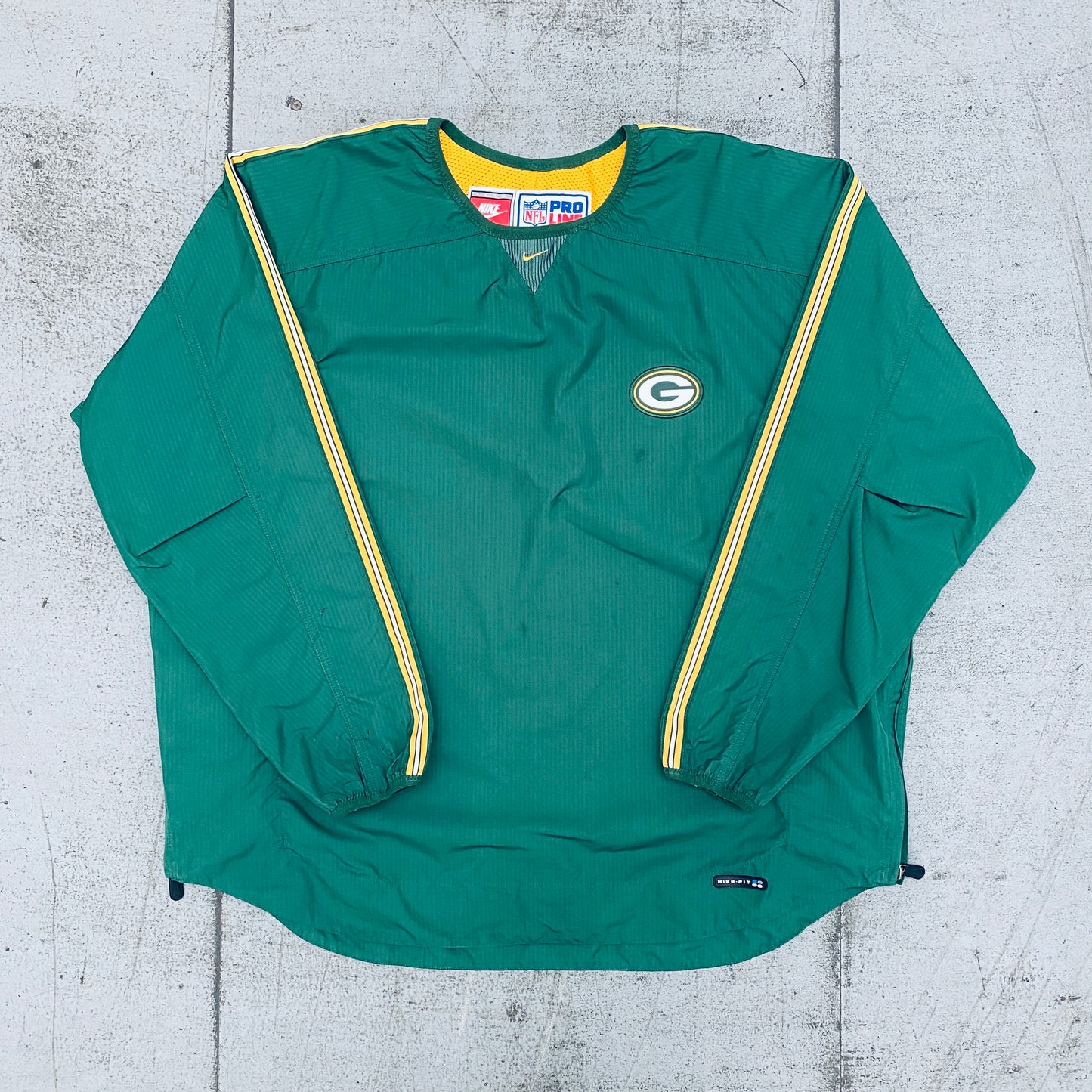 Green Bay Packers: 1990's Nike Centre Swoosh Proline Sideline Jacket (XXL)