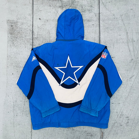 Dallas Cowboys: 1990's Apex One "Ice Cream Man" Wave Fullzip Proline Jacket (L)