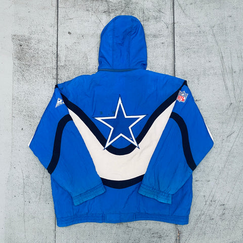 Dallas Cowboys: 1990's Apex One "Ice Cream Man" Wave Fullzip Proline Jacket (L)