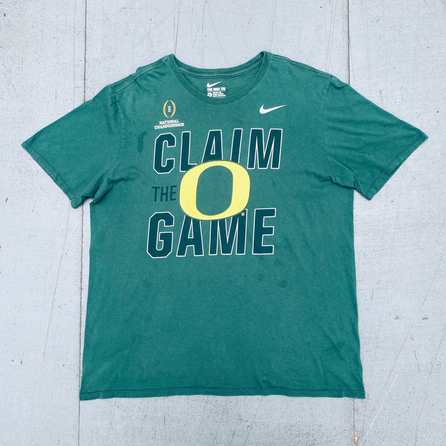 Oregon Ducks: 2011 Nike Graphic Spellout National Championship Tee (XL)