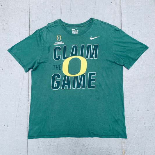 Oregon Ducks: 2011 Nike Graphic Spellout National Championship Tee (XL)