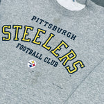 Pittsburgh Steelers: 1995 Nutmeg Mills Graphic Spellout Sweat (M)