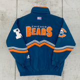 Chicago Bears: 1990's Logo Athletic Diamond Spike Fullzip Proline Jacket (L)