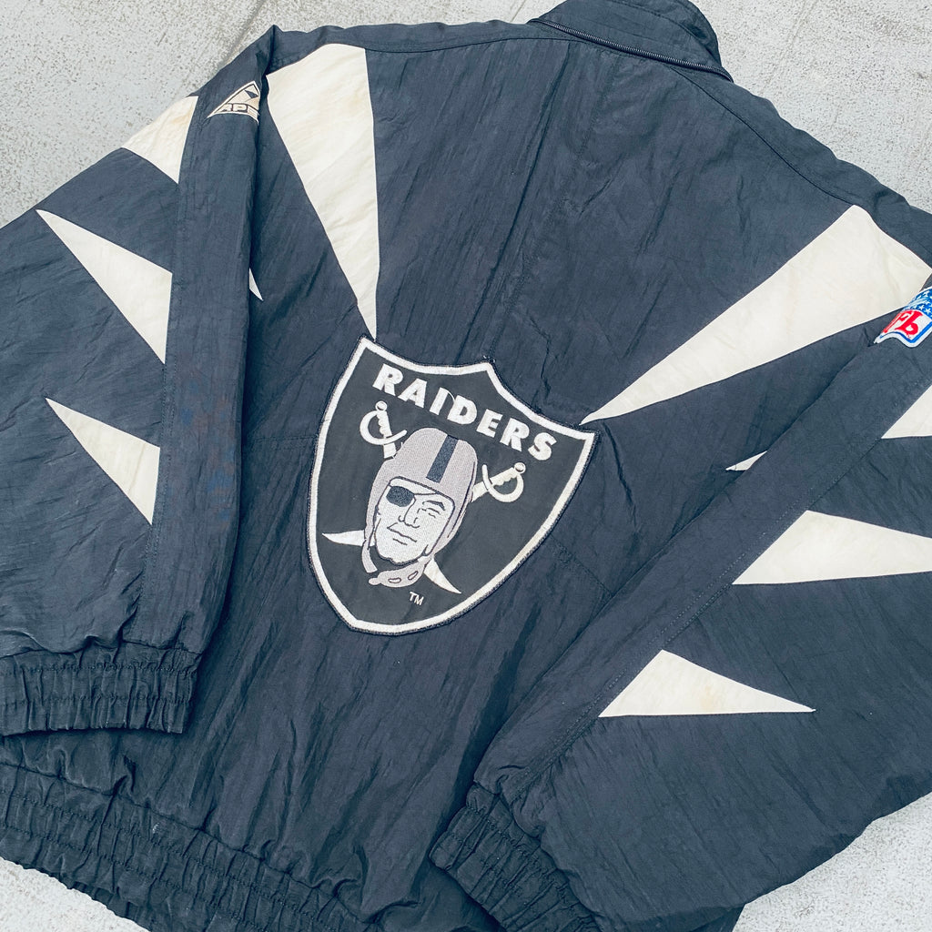 Oakland Raiders: 1990's Apex One Sharktooth Fullzip Proline Jacket