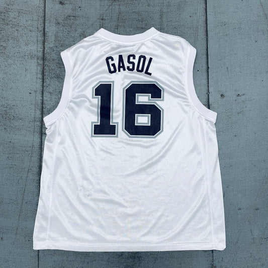 San Antonio Spurs: Pau Gasol 2016/17 White NBA Apparel Jersey (XL)