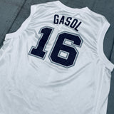 San Antonio Spurs: Pau Gasol 2016/17 White NBA Apparel Jersey (XL)