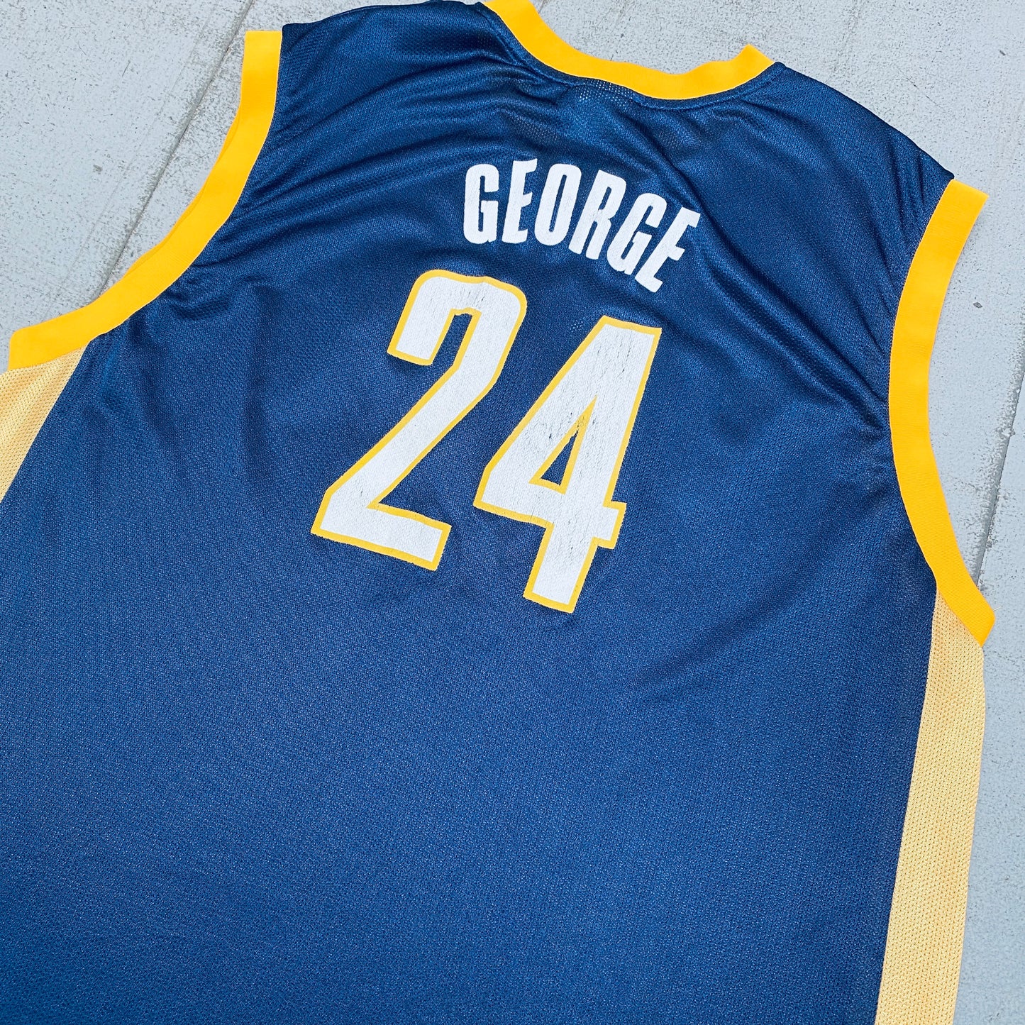 Indiana Pacers: Paul George 2014/15 Navy Blue NBA Apparel Jersey (XXL)