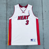 Miami Heat: Dwyane Wade 2003/04 Rookie White Champion Jersey (S/XS)