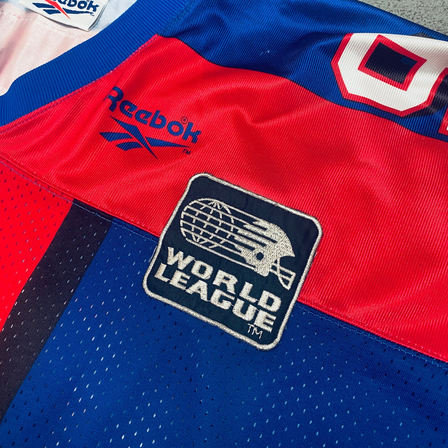 WLAF: London Monarchs 1995 Reebok Jersey (L)