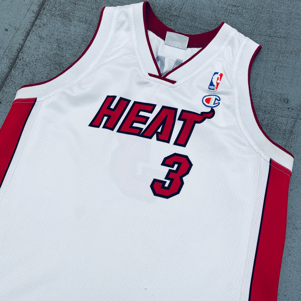 Miami Heat: Dwyane Wade 2003/04 Rookie White Champion Jersey (S/XS) –  National Vintage League Ltd.