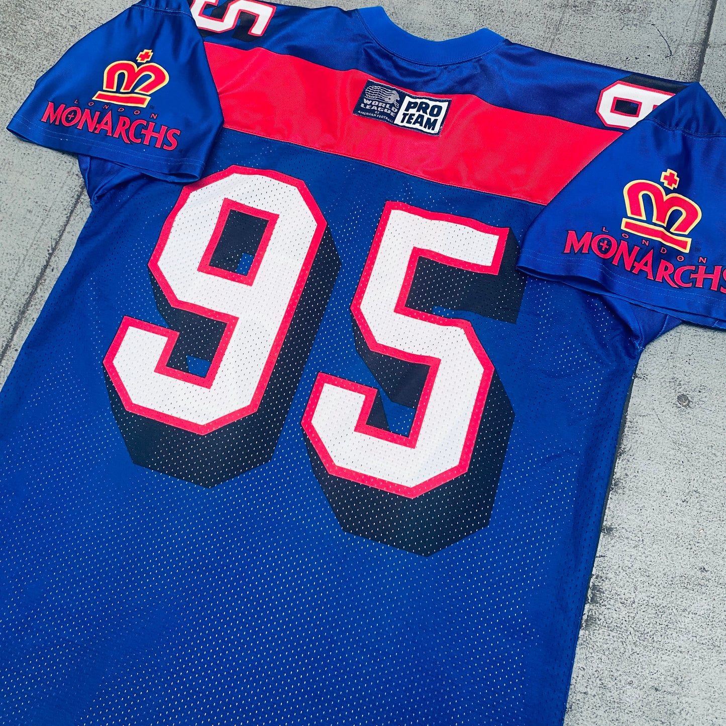 WLAF: London Monarchs 1995 Reebok Jersey (L)