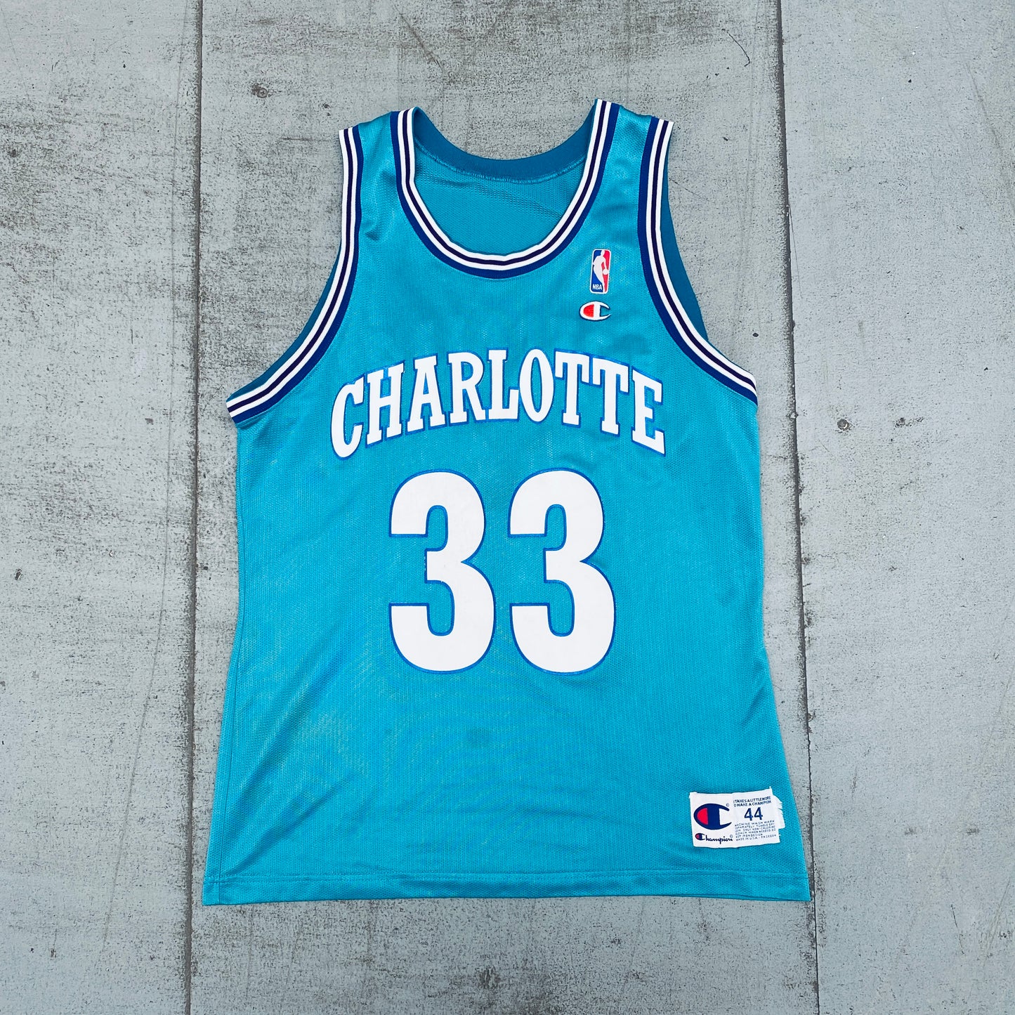 Charlotte Hornets: Alonzo Mourning 1994/95 Teal Champion Jersey (L)