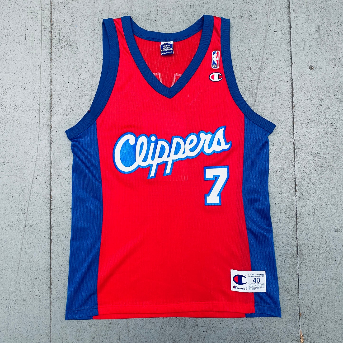 Los Angeles Clippers: Lamar Odom 1999/00 Rookie Red Champion Jersey (M)