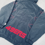 San Francisco 49ers: 1990's Blackout Fullzip Starter Jacket (XXL)