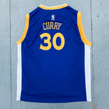 Golden State Warriors: Steph Curry 2016/17 Blue Adidas Jersey (S