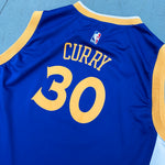 Golden State Warriors: Steph Curry 2016/17 Blue Adidas Jersey (S)