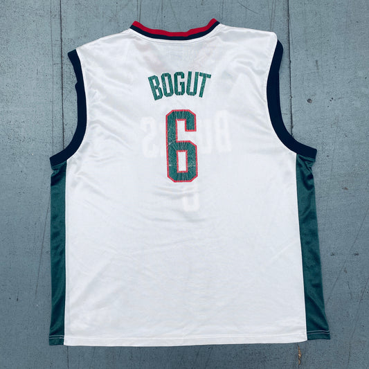 Milwaukee Bucks: Andrew Bogut 2006/07 White Adidas Jersey (XXL)